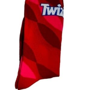 4/$25 Twizzler Candy Novelty Socks New Christmas Stocking Stuffer Socks Unisex